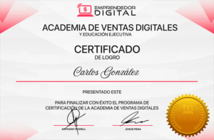 Ve certificado carlos gonzález ventas digitales